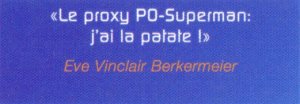 Le proxy PO-Superman j'ai la patate